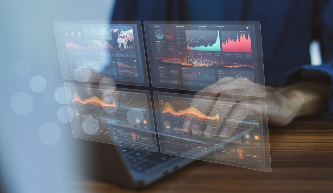 Panel de control con KPIs de reparto e indicadores de distribución logística